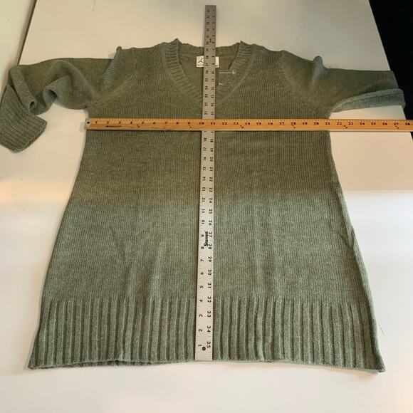 Linea by Louis Dell'Olio Sweater Women M Medium Ivy Knitted V Neck Jumper Ribbed - Picture 6 of 10